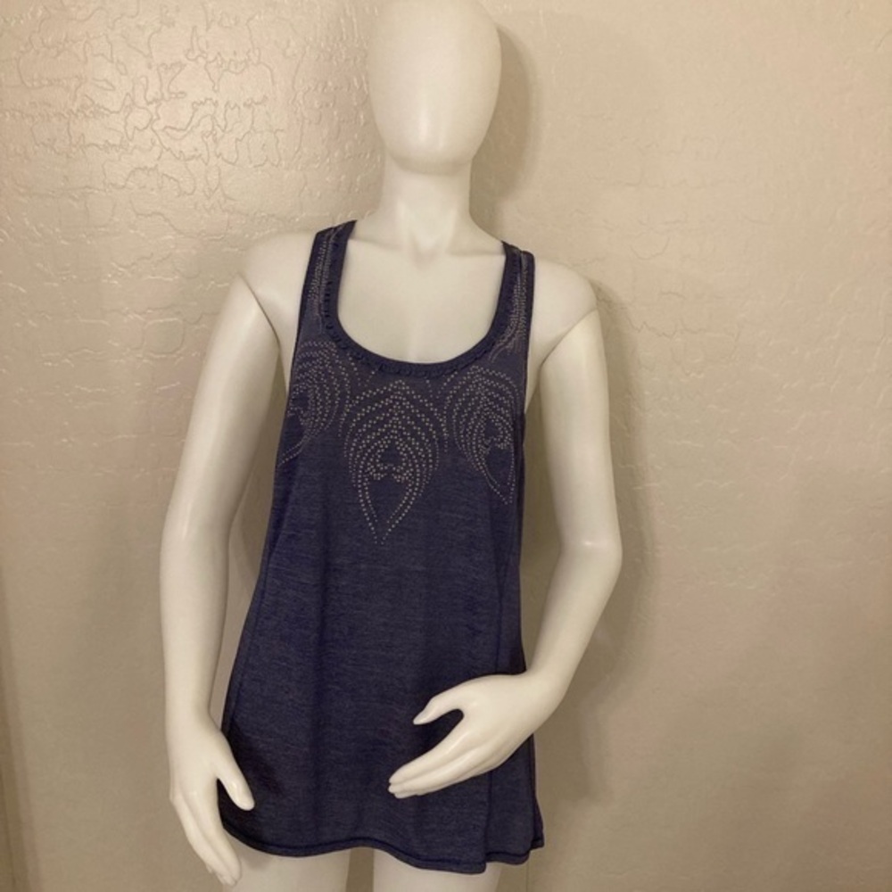Lululemon Run Silver Bullet Sleeveless Tech Tank Reflective Peacock Size 10